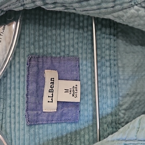 LL Bean corduroy shirt jacket M tall - Picture 2 of 3